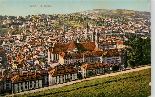 AK / Ansichtskarte  St_Gallen_SG Stadtpanorama