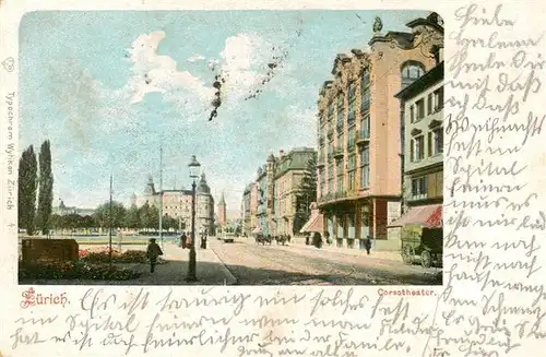 AK / Ansichtskarte  ZueRICH__ZH Corsotheater Litho