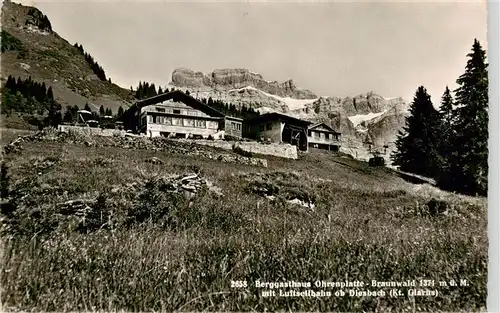 AK / Ansichtskarte  Braunwald_GL Berggasthaus Ohrenplatte