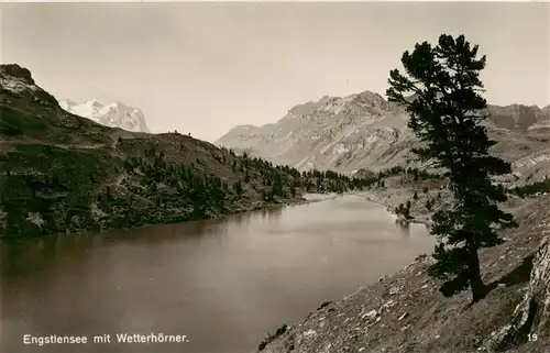 AK / Ansichtskarte  Engstlensee_Innertkirchen_BE Panorama Blick gegen Wetterhoerner Militaerpost Bromsilber