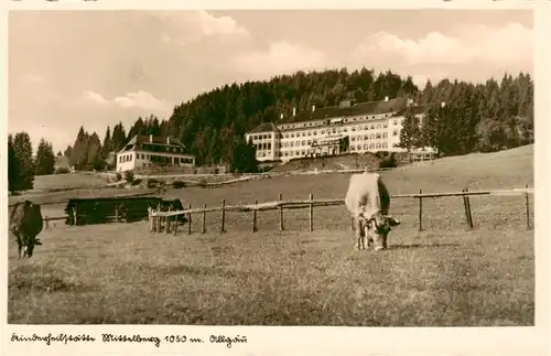 AK / Ansichtskarte 73956042 Mittelberg_Oy_Allgaeu Kinderheilstaette Viehweide Kuehe