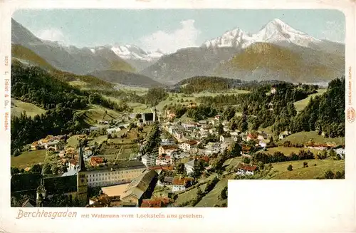 AK / Ansichtskarte  BERCHTESGADEN Gesamtansicht mit Alpenpanorama