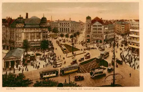 AK / Ansichtskarte  BERLIN Potsdamer Platz mit Verkehrsturm