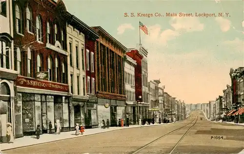 AK / Ansichtskarte  Lockport_New_York_USA Main Street