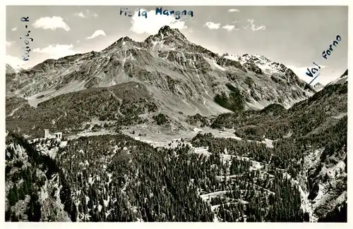 AK / Ansichtskarte  Maloja_GR Maloja-Pass Serpentinen Kulm mit Piz la Margna