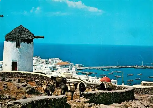 AK / Ansichtskarte 73956099 Mykonos_Micono_Myconos_Greece Panorama Blick ueber den Hafen