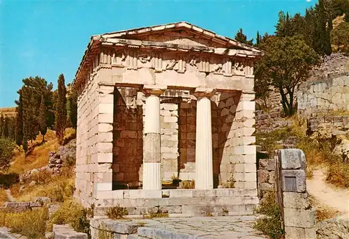AK / Ansichtskarte 73956109 Delphi_Delfi_Greece Der Schatz Thesaurus der Athener Ruine Antike Staette