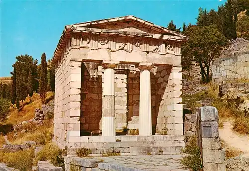 AK / Ansichtskarte  Delphi_Delfi_Greece Der Schatz Thesaurus der Athener Ruine Antike Staette