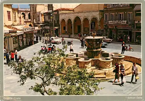 AK / Ansichtskarte  Heraklion_Herakleion_Heraclio_Iraclio_Crete_Greece Brunnen von Morosini