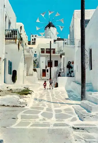 AK / Ansichtskarte  Myconos_Mykonos_Micono_Greece Malerische Strasse
