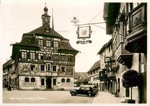 AK / Ansichtskarte  Stein_Rhein_Stein_am_Rhein_SH Fliegeraufnahme