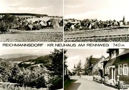 AK / Ansichtskarte  Reichmannsdorf_Neuhaus Panorama Ansicht mit Kirche