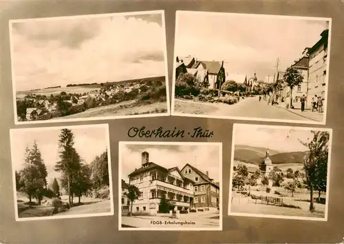 AK / Ansichtskarte  Oberhain_Rudolstadt_Thueringen Panorama Ortsansichten FDGB-Erholungsheim