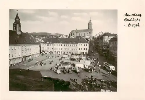 AK / Ansichtskarte  Annaberg_-Buchholz_Erzgebirge Stadtzentrum