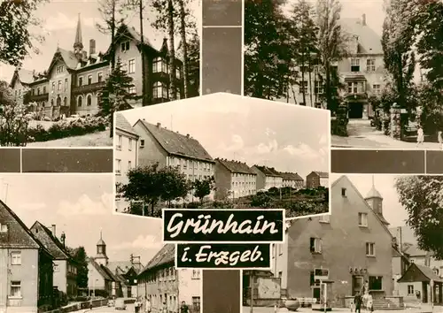 AK / Ansichtskarte 73956177 Gruenhain-Beierfeld_Erzgebirge Teilansichten