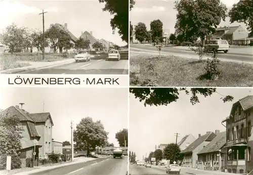 AK / Ansichtskarte  Loewenberg_Mark_Oberhavel Teilansichten Strassenpartien