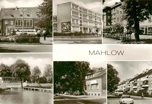 AK / Ansichtskarte  Mahlow_Blankenfelde-Mahlow Bahnhof Herbert-Tschaepe-Oberschule Krankenhaus Herbert-Tschaepe-Strasse Dorfkruf Seebad