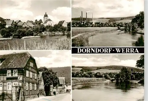 AK / Ansichtskarte 73956202 Dorndorf_Rhoen Teilansichten Partie am Wasser