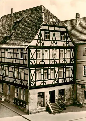 AK / Ansichtskarte  Schmalkalden Lutherhaus Fachwerkhaus