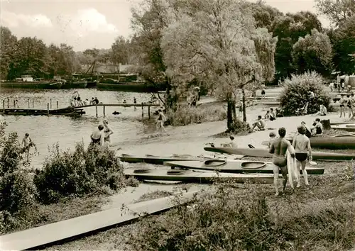 AK / Ansichtskarte 73956216 Wusterwitz_Brandenburg Bootsliegeplatz an der Regattastrecke