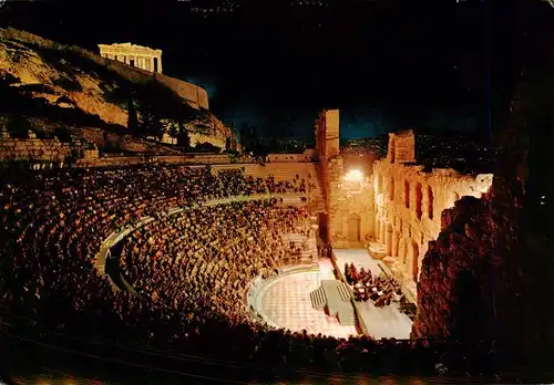 AK / Ansichtskarte 73956233 Athen_Athenes_Greece Odeon des Herodes Atticus Konzert Amphitheater