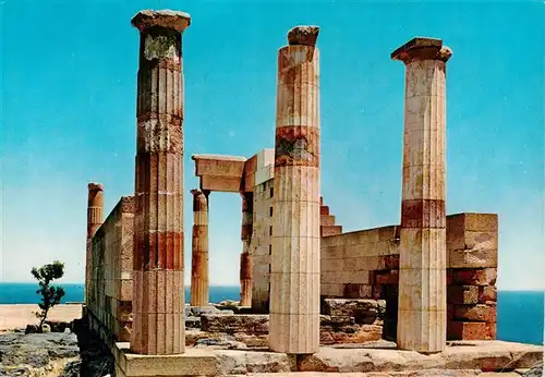 AK / Ansichtskarte 73956237 Rhodos_Rhodes_Greece Tempel von Lindos Minerva