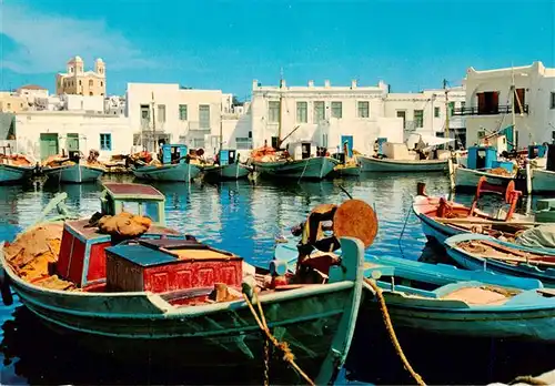 AK / Ansichtskarte 73956246 Paros__Insel_Greece Hafen Fischerboote