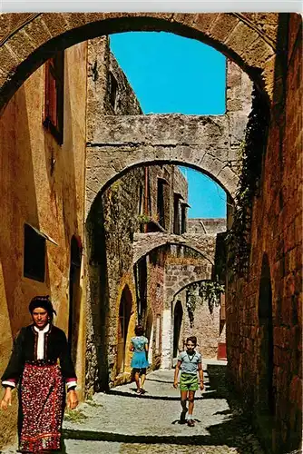 AK / Ansichtskarte  Rhodos_Rhodes_Greece Partie in der Altstadt
