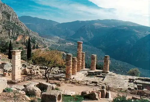 AK / Ansichtskarte 73956259 Delphi_Delfi_Greece Apollotempel Ruinen Antike Staette