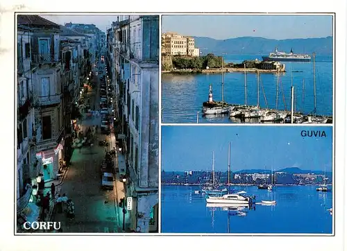 AK / Ansichtskarte  Corfu_Korfu_Greece Altstadt Hafen Guvia