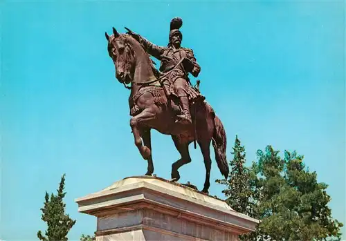 AK / Ansichtskarte 73956285 Nauplion_Nafplio_Nauplie_Nauplia_Greece Statue des Theodor Kolokotronis Denkmal