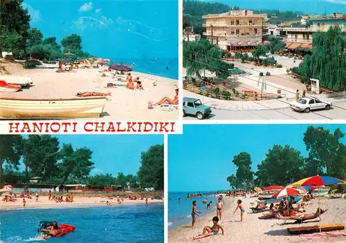 AK / Ansichtskarte 73956288 Hanioti_Kassandra Panorama Strand Ortsansicht