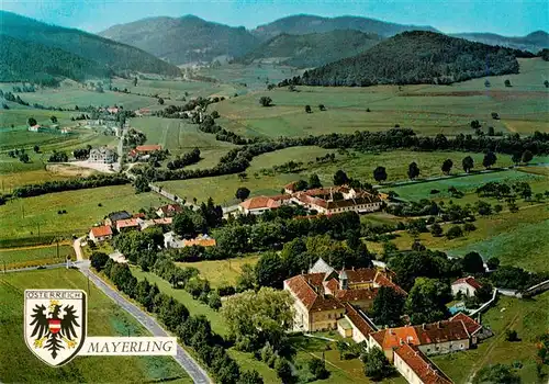 AK / Ansichtskarte  Mayerling_Baden_Niederoesterreich_AT Fliegeraufnahme mit Karmeliterinnenkloster