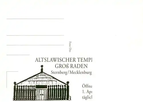 AK / Ansichtskarte  Sternberg_Mecklenburg Altslawischer Tempelort Gross Raden