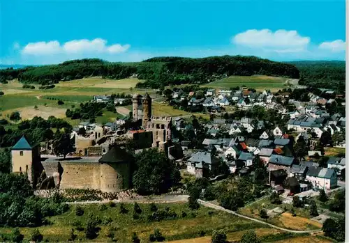 AK / Ansichtskarte  Greifenstein_Burgruine_Blankenburg_Thueringen Fliegeraufnahme