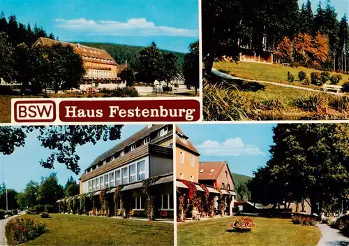 AK / Ansichtskarte 73956340 Clausthal-Zellerfeld BSW Haus Festenburg Parkpartien