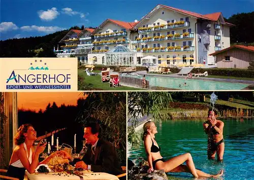 AK / Ansichtskarte 73956355 St_Englmar Hotel Angerhof Gaststube Freibad