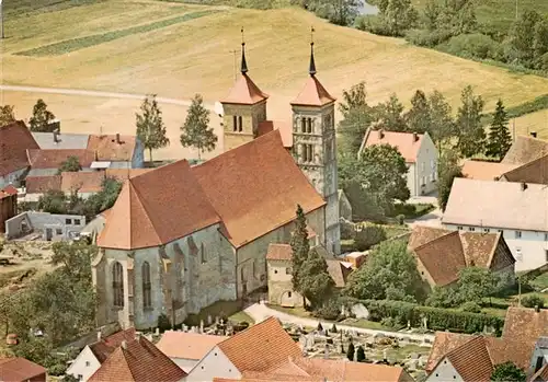 AK / Ansichtskarte  Auhausen_Paffenhofen Ev luth Pfarrkirche ehem Klosterkirche Fliegeraufnahme