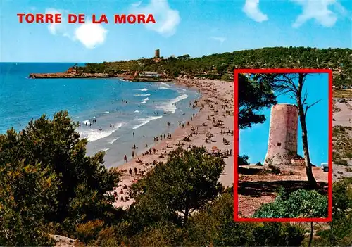 AK / Ansichtskarte 73956412 Torre_de_la_Mora_Tarragona_ES un detalle de la Playa