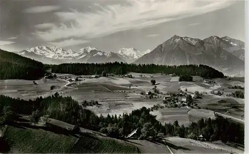 AK / Ansichtskarte  Schwendi-Doerfli Panorama Bluemlisalp Doldenhorn Balmhorn Altels Rinderhorn Niesen Berner Alpen