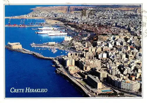 AK / Ansichtskarte  Herakleio_Heraklion_Heraclio_Iraclio_Crete_Greece Fliegeraufnahme