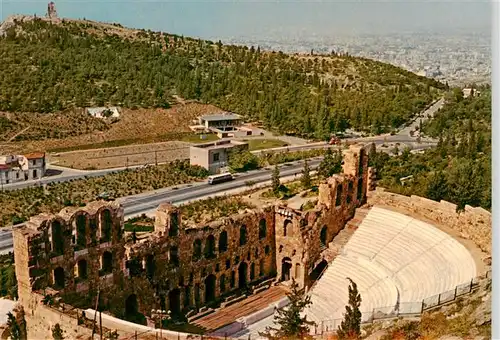 AK / Ansichtskarte  Athens_Athen_Athenes_Greece Das Odeon des Herodes Atticus Amphitheater Ruinen Antike Staette