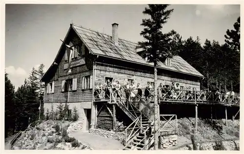 AK / Ansichtskarte  Puchberg_Schneeberg_Niederoesterreich_AT Sessellift auf den Himberg Berggasthof