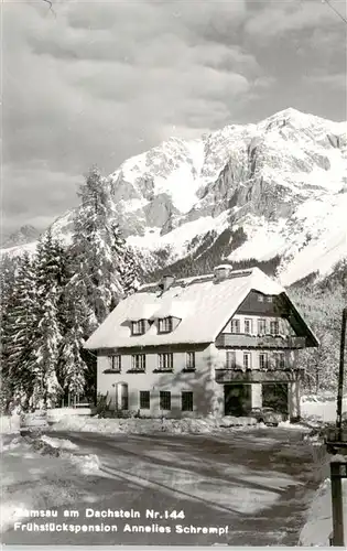 AK / Ansichtskarte 73956497 Ramsau_am_Dachstein_Schladming_Obersteiermark_AT Pension Schrempf Winterlandschaft Alpen