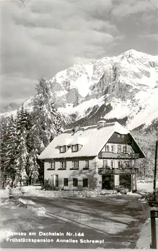 AK / Ansichtskarte  Ramsau_am_Dachstein_Schladming_Obersteiermark_AT Pension Schrempf Winterlandschaft Alpen