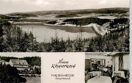 AK / Ansichtskarte 73956512 Meschede Haus Koepperkopf Jugendgesundungsstaette der DAK Landschaftspanorama See