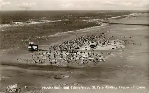 AK / Ansichtskarte 73956515 St_Peter-Ording Strand Nordseeheil- und Schwefelbad