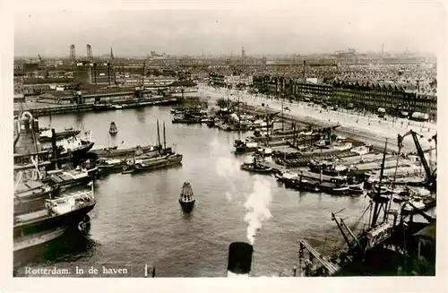 AK / Ansichtskarte  Rotterdam__NL In de haven Hafen