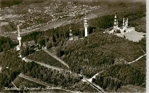 AK / Ansichtskarte  Heidelberg__Neckar Koenigstuhl und Neckartal