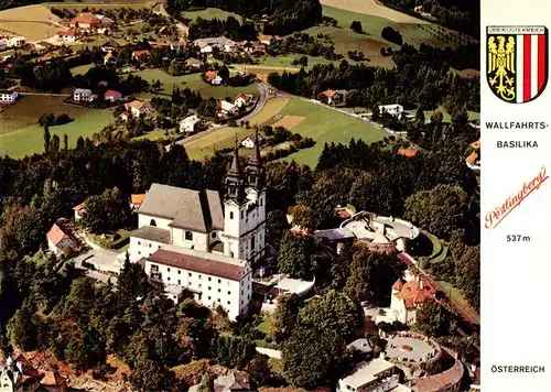 AK / Ansichtskarte  Poestlingberg Wallfahrtsbasilika Sieben Schmerzen Mariae Fliegeraufnahme